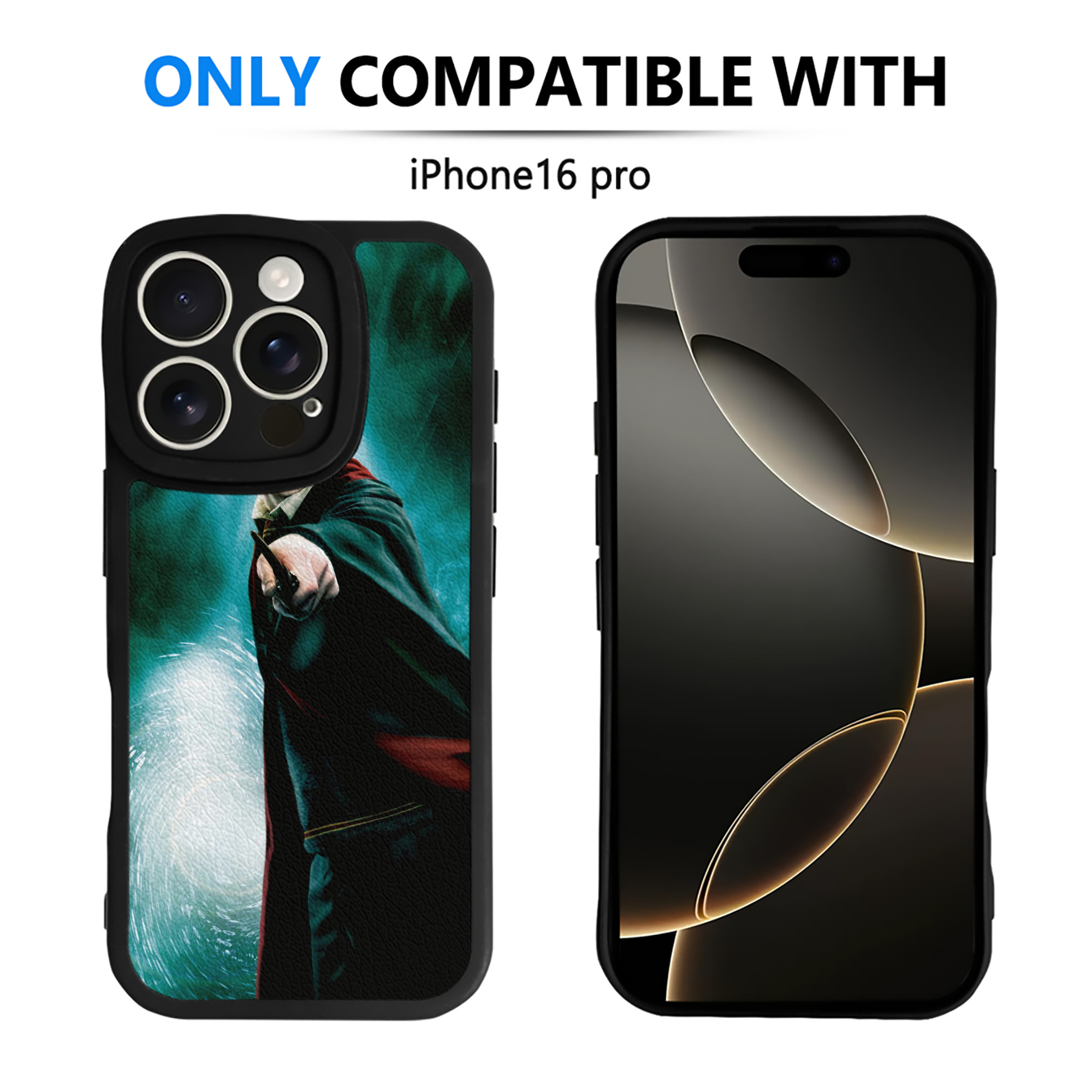 （画像用） Harry Potter ハリー・ポッターシリーズ 【iPhone 16シリーズ対応】シリコンスマホケース（レザー調） 材質：シリコン